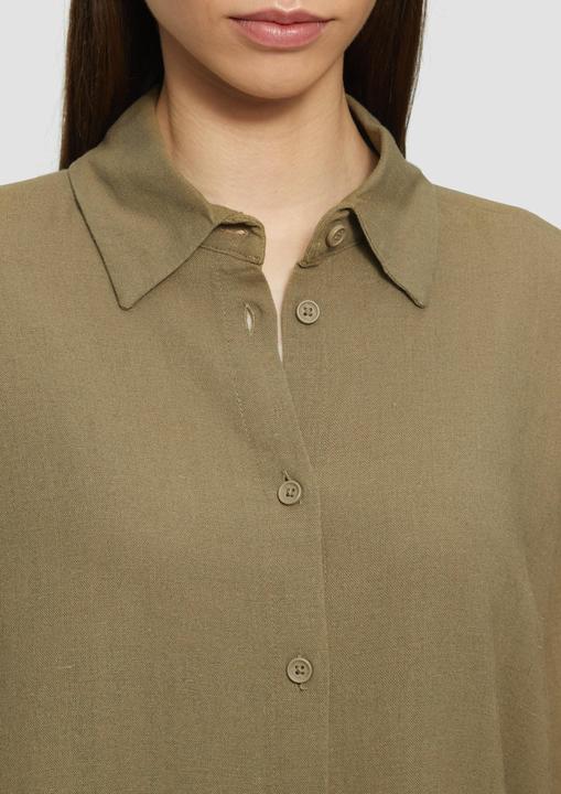 Actual product image S.Oliver Bluse Lange Hemdbluse aus Viskose-Leinenmix (44)