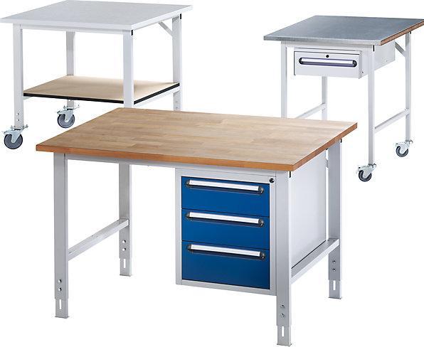 Image du produit RAU Etabli Table de base Tom 1500 x 1000 x 760 à 1080 mm (100 cm, 150 cm)