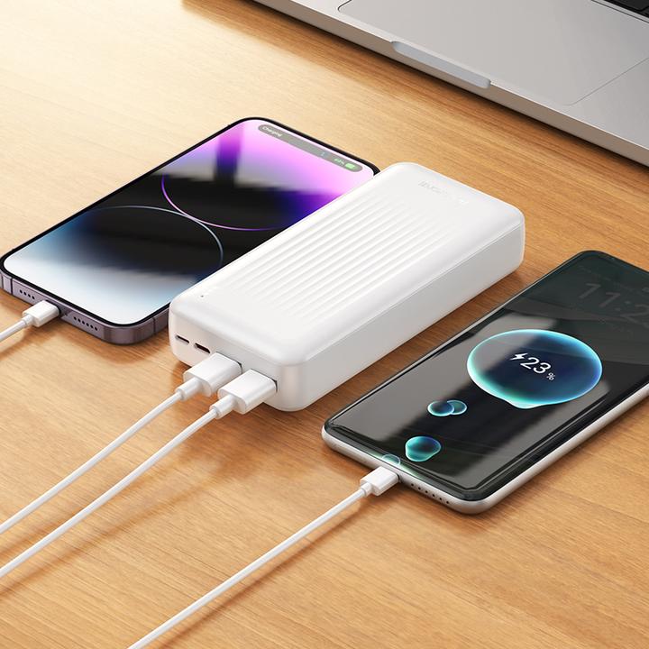 Immagine prodotto Borofone Powerbank 20000mAh BJ78A Clever - 2xUSB - Schwarz (20000 mAh, 74 Wh)