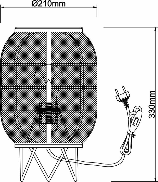 Produktbild Brilliant Tanah E27 / TL1 / w/o bulb Tischleuchte (E27)