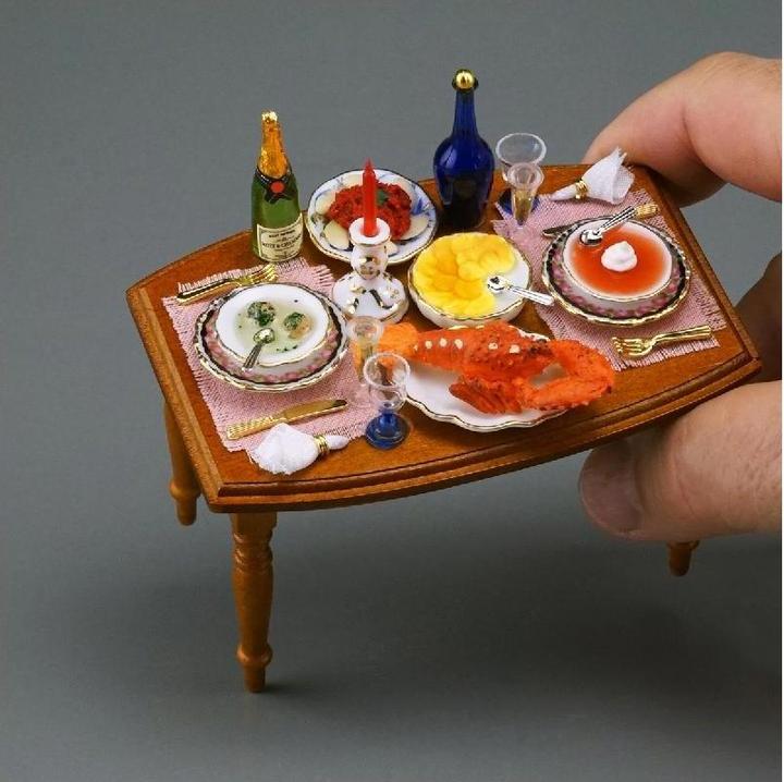 Image du produit Reutter 001.850/3 - Dîner romantique pour deux, miniature à l'échelle 1:12
