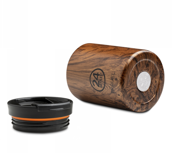Actual product image 24 Bottles Thermo mug Travel Tumbler 0.35 l Sequoia Wood