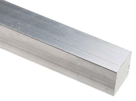 Actual product image RS PRO 6082T6 Aluminum bar, 20mmsq x 1m, 2 pk