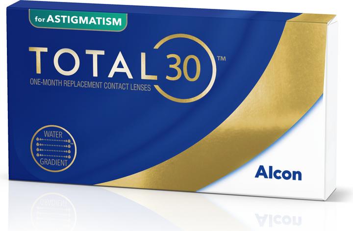 Image du produit Total 30 pour l'astigmatisme (6 pièce(s), Lentille mensuelle, Torique)
