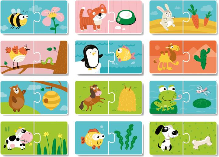 Actual product image Dodo Duo What do the animals eat (2 pieces)