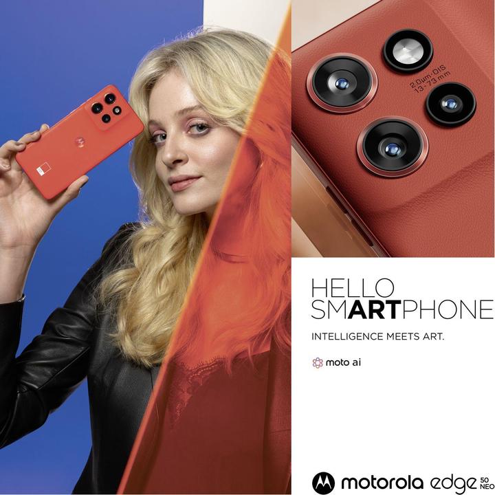 Image du produit Motorola Edge 50 Neo (256 Go, poinciana, 6.40", SIM + eSIM, 5G)