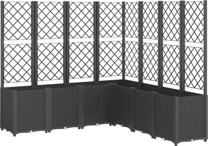 Actual product image VidaXL Planter with trellis PP