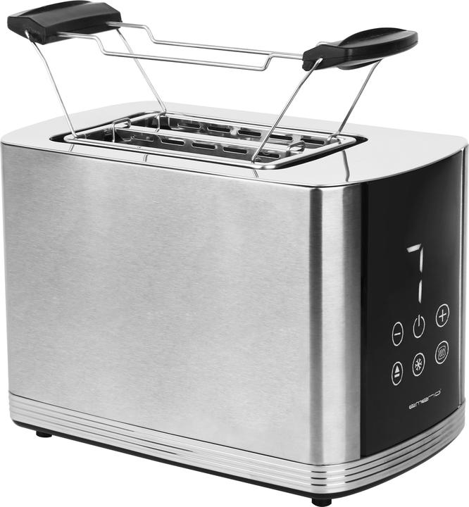 Emerio TO-128308 Toaster BPA-free, with bun rack Stainless steel, black