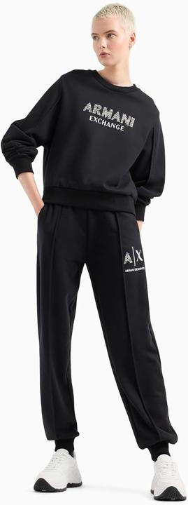 Produktbild Armani Exchange Rhinestone Logo Crewneck Pullover Sweatshirt (XL)