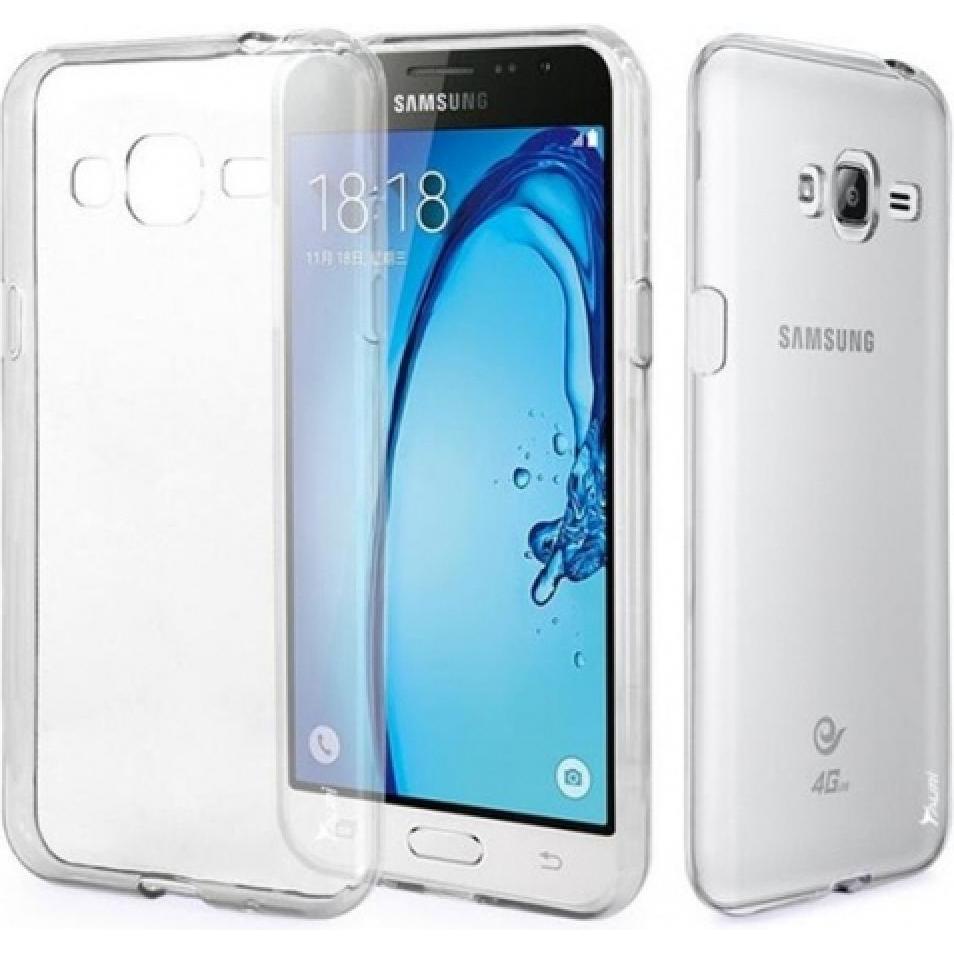 Screenguard Samsung Galaxy J3 2016 Flexible TPU Clear Case (Samsung Galaxy J3 (2016)), Smartphone Hülle, Transparent