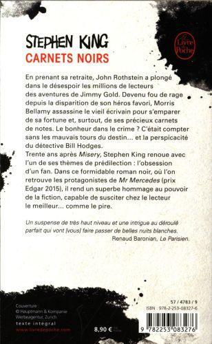 Image du produit Carnets noirs (Français, Le roi Stephen, 2017)