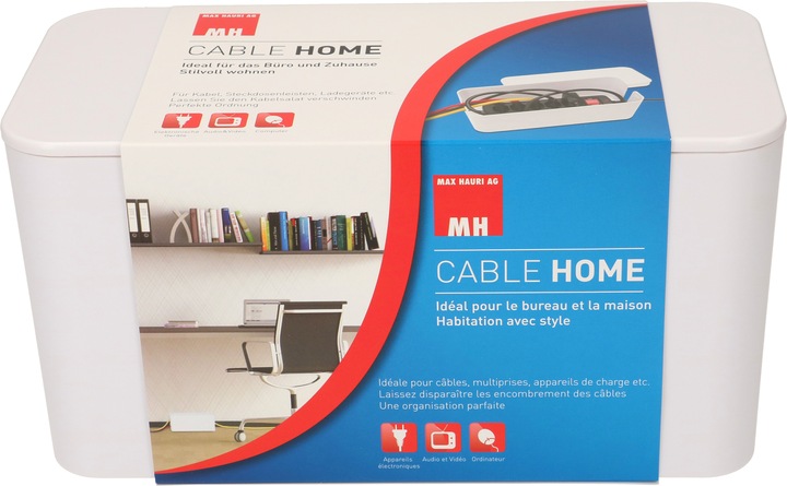 Image du produit Max Hauri Cable Home cable management set : small box + safety line + spiral conduit