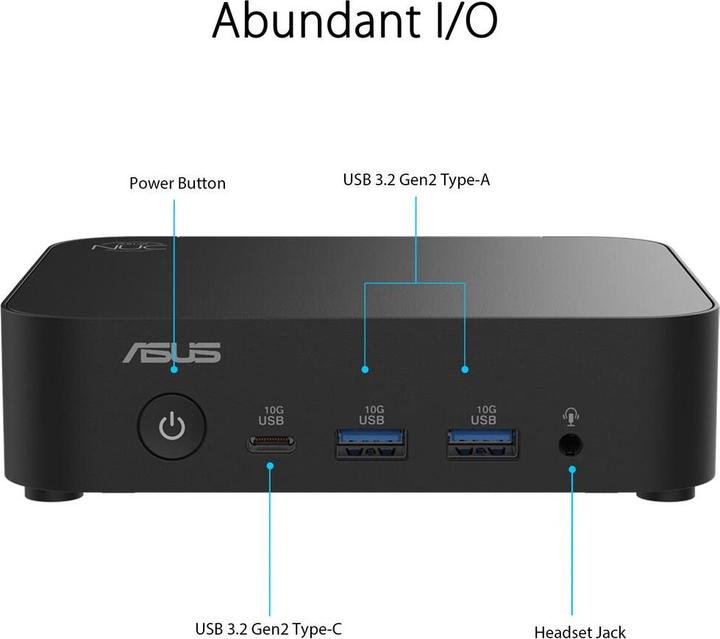 Produktbild ASUS NUC 14 Essential Kit RNUC14MNK9700002 EU Cord L6 (Intel N97)