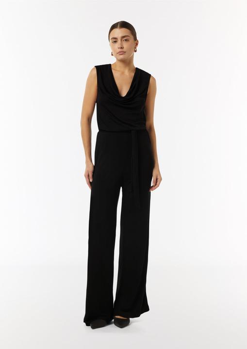 Produktbild Comma Overall Jersey-Jumpsuit mit Wasserfall-Ausschnitt (36)