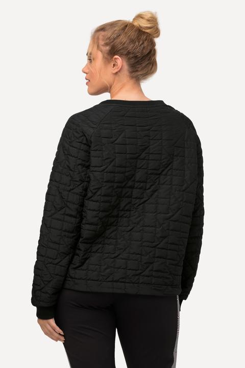 Immagine prodotto Ulla Popken Maglia con trapuntatura, fascia, scollo a girocollo e maniche lunghe (46, 48)