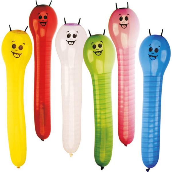 Produktbild Amscan 12 Latexballons Figurenballons Raupe 60 cm / 23' (10 x)
