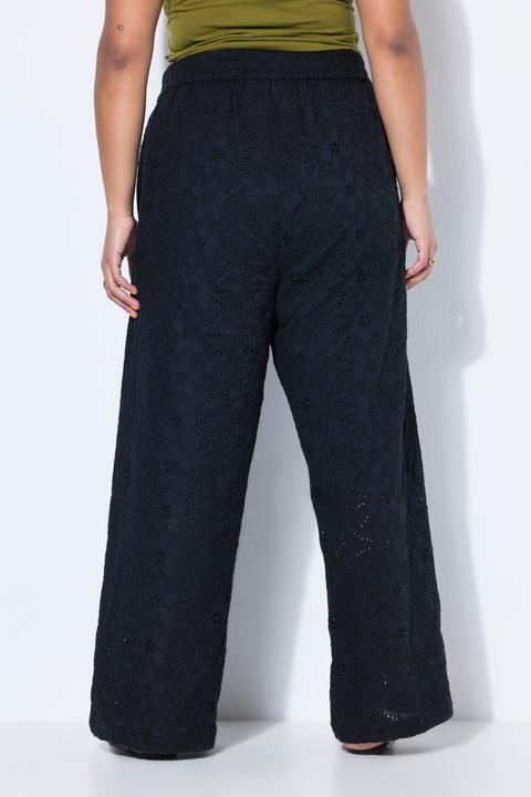 Produktbild Studio Untold Hose, Wide Legs, Baumwoll-Spitze, Elastikbund (58)