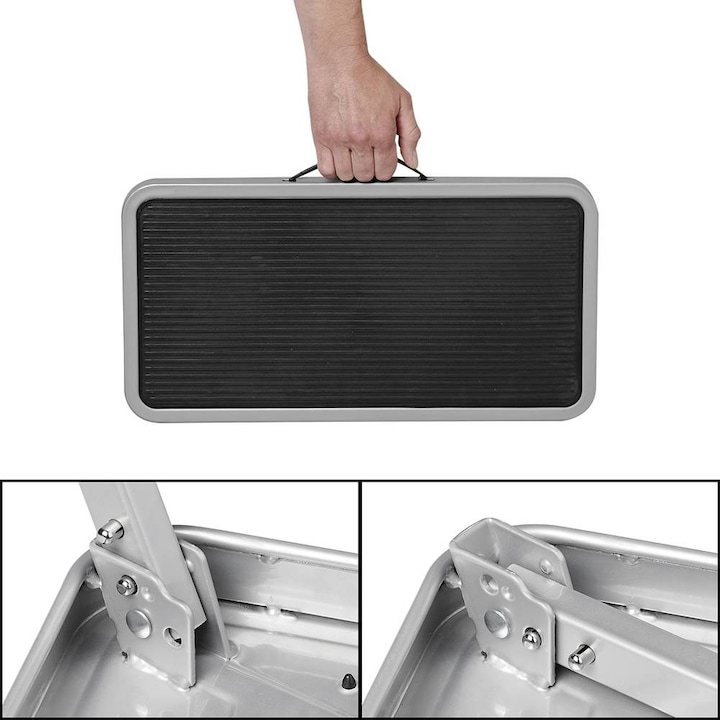 Produktbild ProPlus Einzeltrittstufe klappbar für Werkstatt, Haushalt, Wohnwagen oder Wohnmobil (Trittleiter, 50 cm)