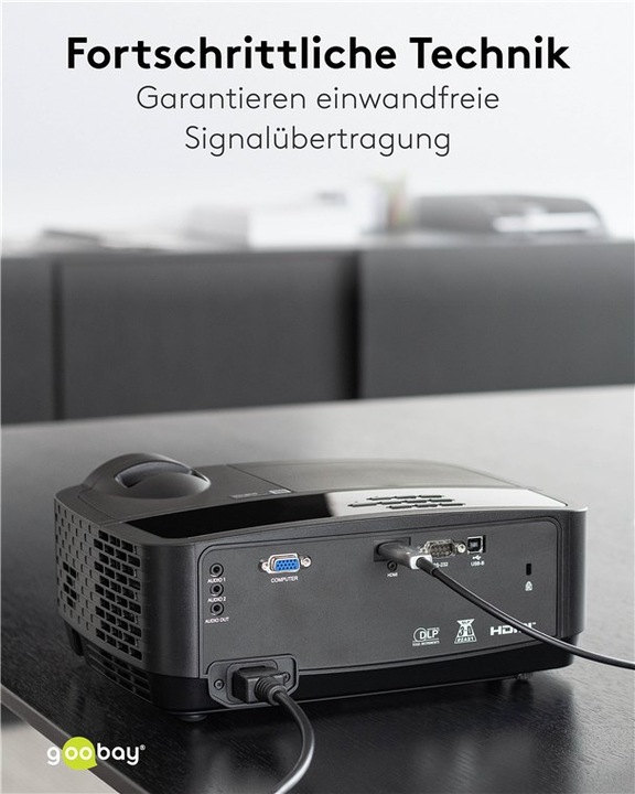 Produktbild Goobay Optisches Hybrid High-Speed-HDMI-Kabel mit Ethernet AOC (50 m, HDMI)