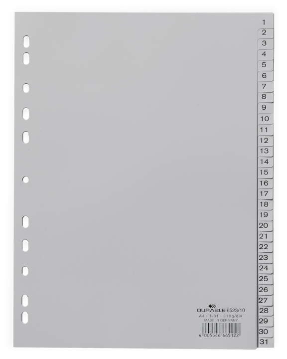 Actual product image Durable Register PP