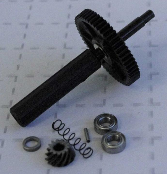 Image du produit DF-Models Ensemble roue dentée principale/roue conique arrière (acier)