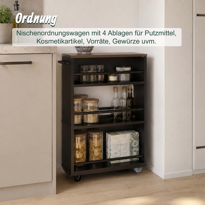Image du produit Relaxdays chariot de niche (15 x 45 x 80 cm)
