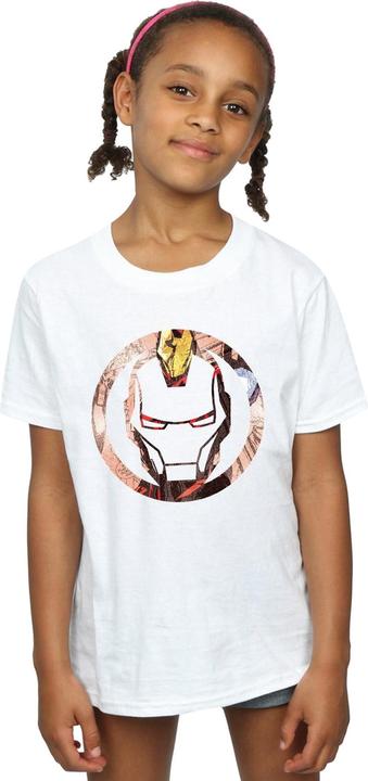 Image du produit - T-shirt IRON MAN MONTAGE SYMBOL - Fille (140, 146)
