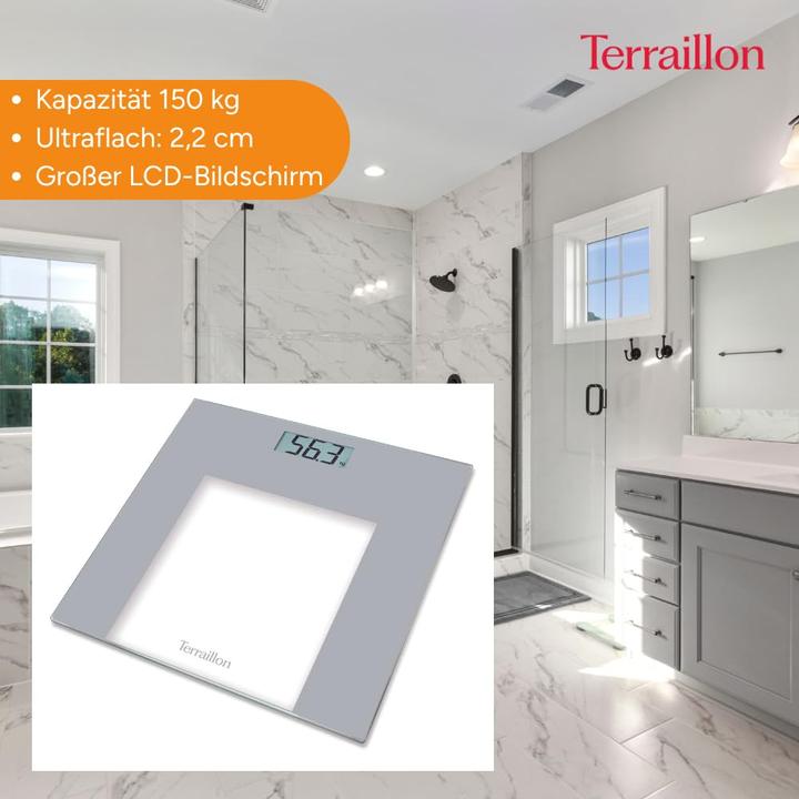 Image du produit Terraillon TP1000 Rectangle, Pèse-personne électronique (150 kg)