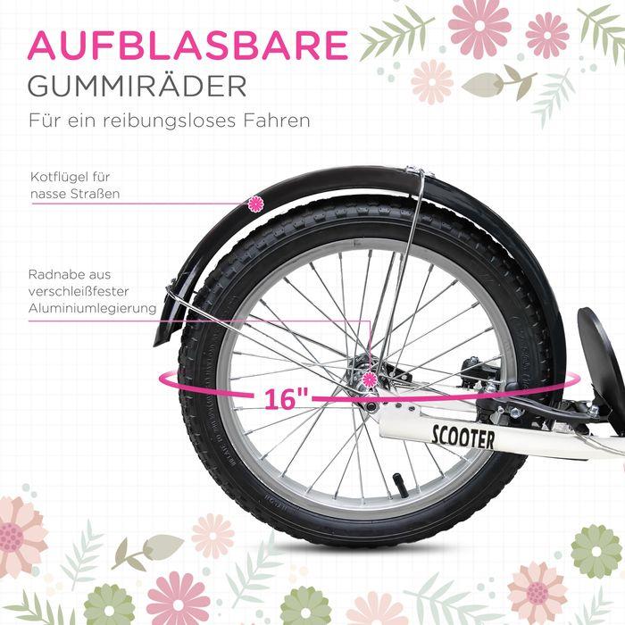 Immagine prodotto Swisshandel24 Monopattino per bambini Monopattino con freno Cestino regolabile in altezza per 5-12 bambini