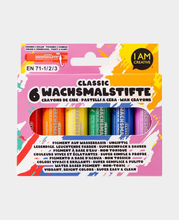 Immagine prodotto I Am Creative Pastelli a cera classici, 6 colori (6x)