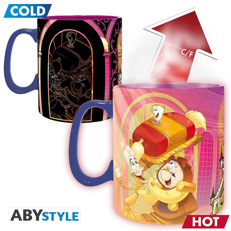 Abystyle Multicolore Tazza Cambia Colore Disney La Bella E La Bestia, Tazze,