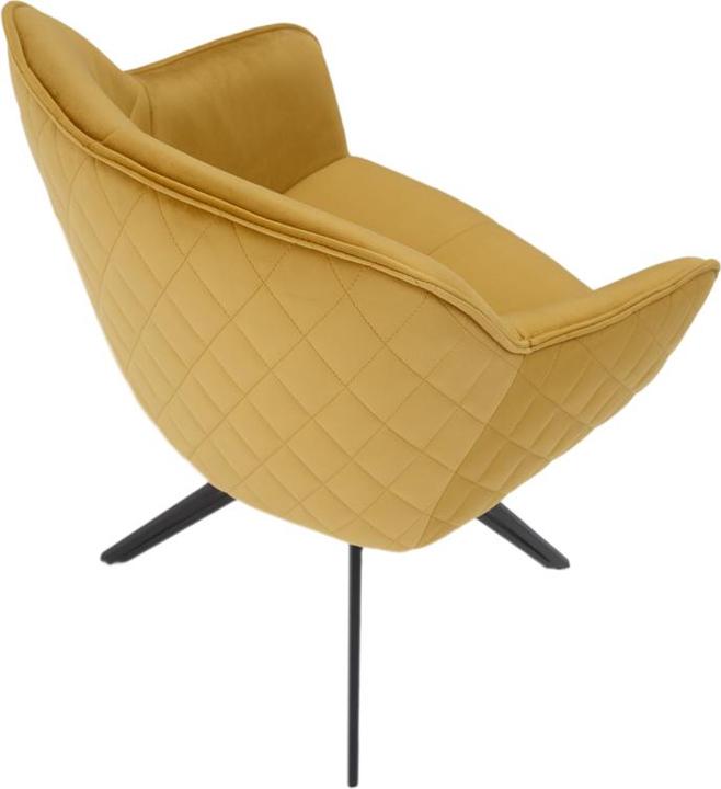 Produktbild Stolkom EMMA Armlehnstuhl drehbar 180 ° Metall/Samtstoff