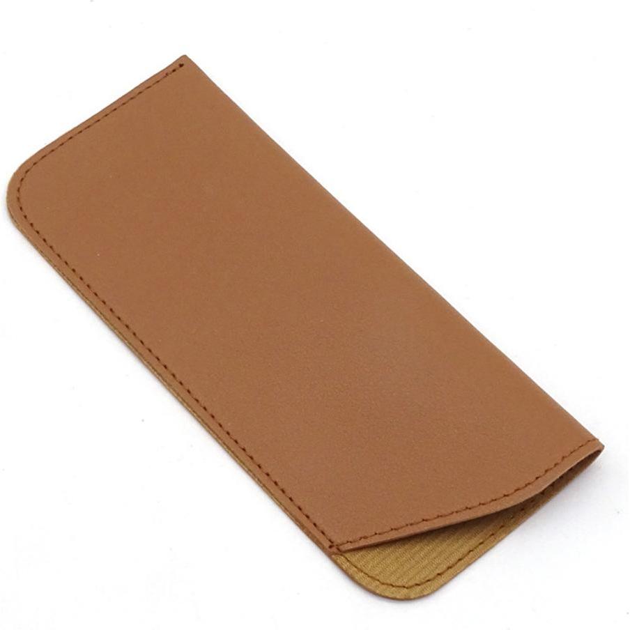 Techsuit, Uomini, Accessori per occhiali, - Glasses Case (ETSP8) - Slim Design, 175 x 75mm - Light Brown, Marrone