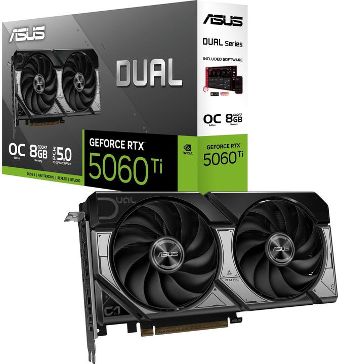 Actual product image ASUS Dual GeForce RTX 5060 Ti OC (8 GB)
