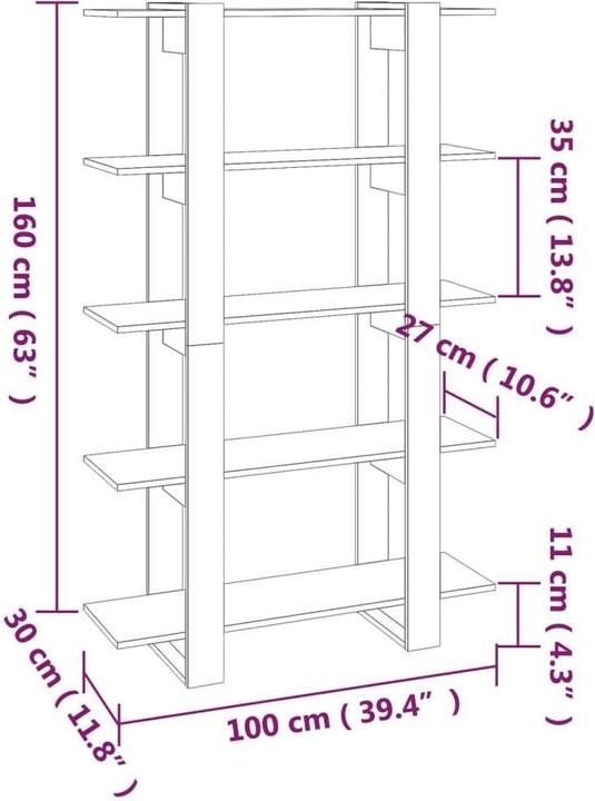 Immagine prodotto vidaXL Analise (100 x 30 x 160 cm)