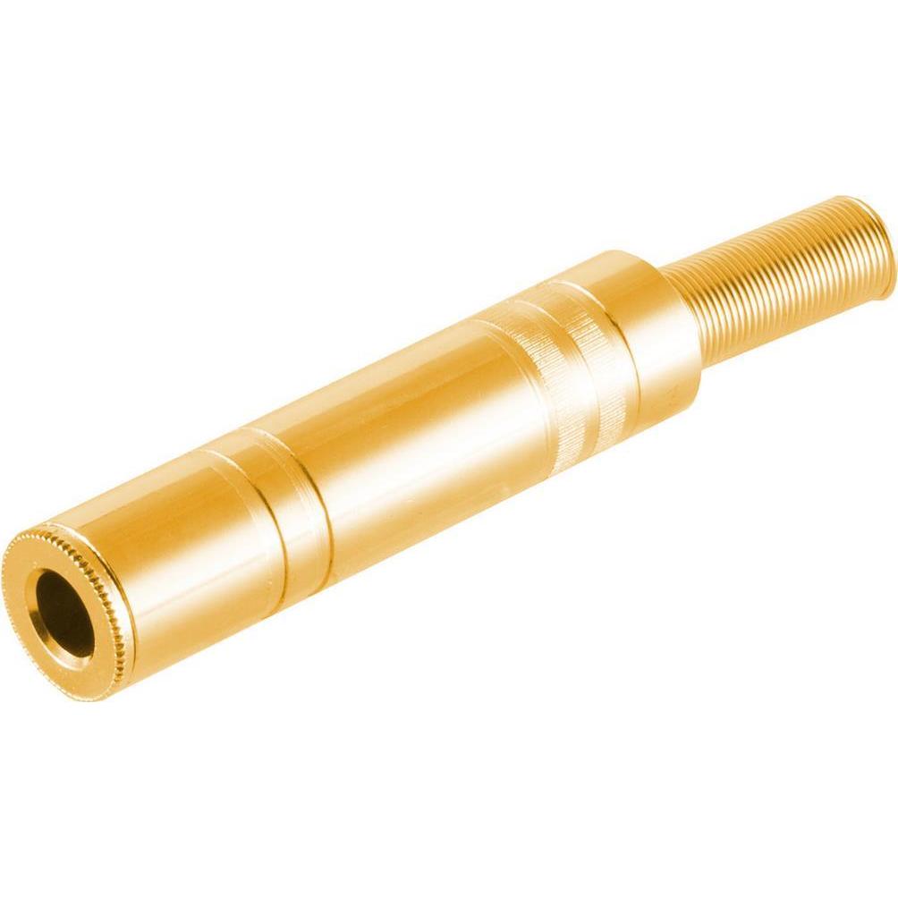 Shiverpeaks S/CONN maximum connectivity Klinkenkupplung Mono 6,3mm Metall, vergoldet, Audio Kabel