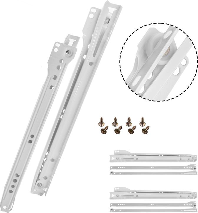 Image du produit Helpmate Rollschubführung 300 mm, Teilauszug, 2 Paar