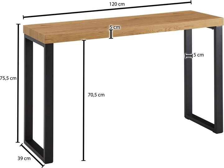Produktbild Wohnling Eiche-Dekor (120 x 39 x 76 cm)