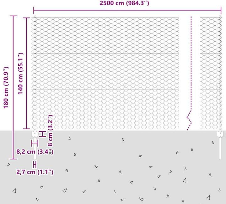 Produktbild vidaXL Aussenbarriere