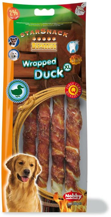 Actual product image Nobby StarSnack Barbecue Wrapped Duck (Adult, 1 pcs., 300 g)