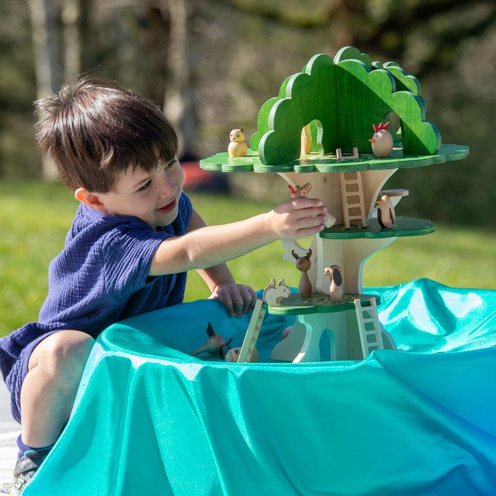 Image du produit TickiT Maison dans l'arbre en bois (15 pièces)