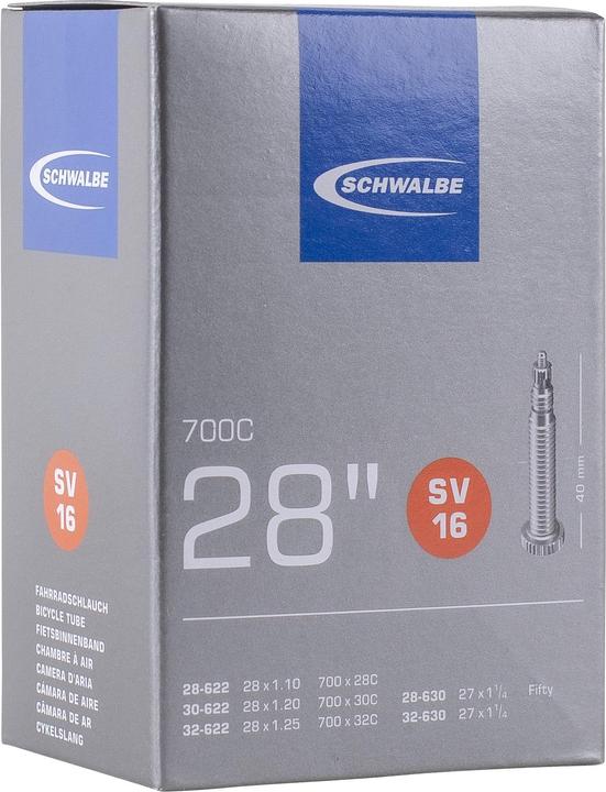 Actual product image Schwalbe Hose SV16 (Presta (SV), 28", 40 mm)