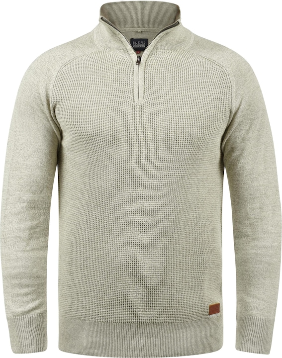 Immagine prodotto Blend Ganbolf Maglione In Maglia Grossa Pullover Con Colletto Troyer In Cotone 100% Stampa (XL)