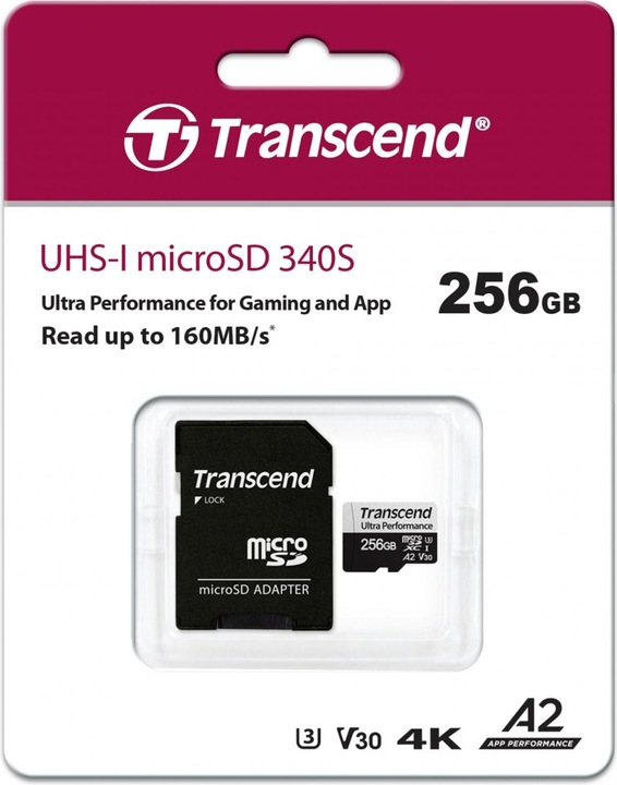 Produktbild Transcend USD340S (256 GB, microSDXC, U3, UHS-I)