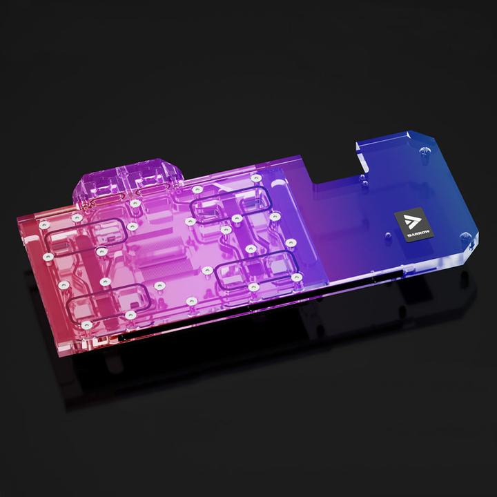 Actual product image Barrow LRC2.0 full coverage GPU Water Block for ASUS STRIX 3070 Aurora RGB - Acrylic