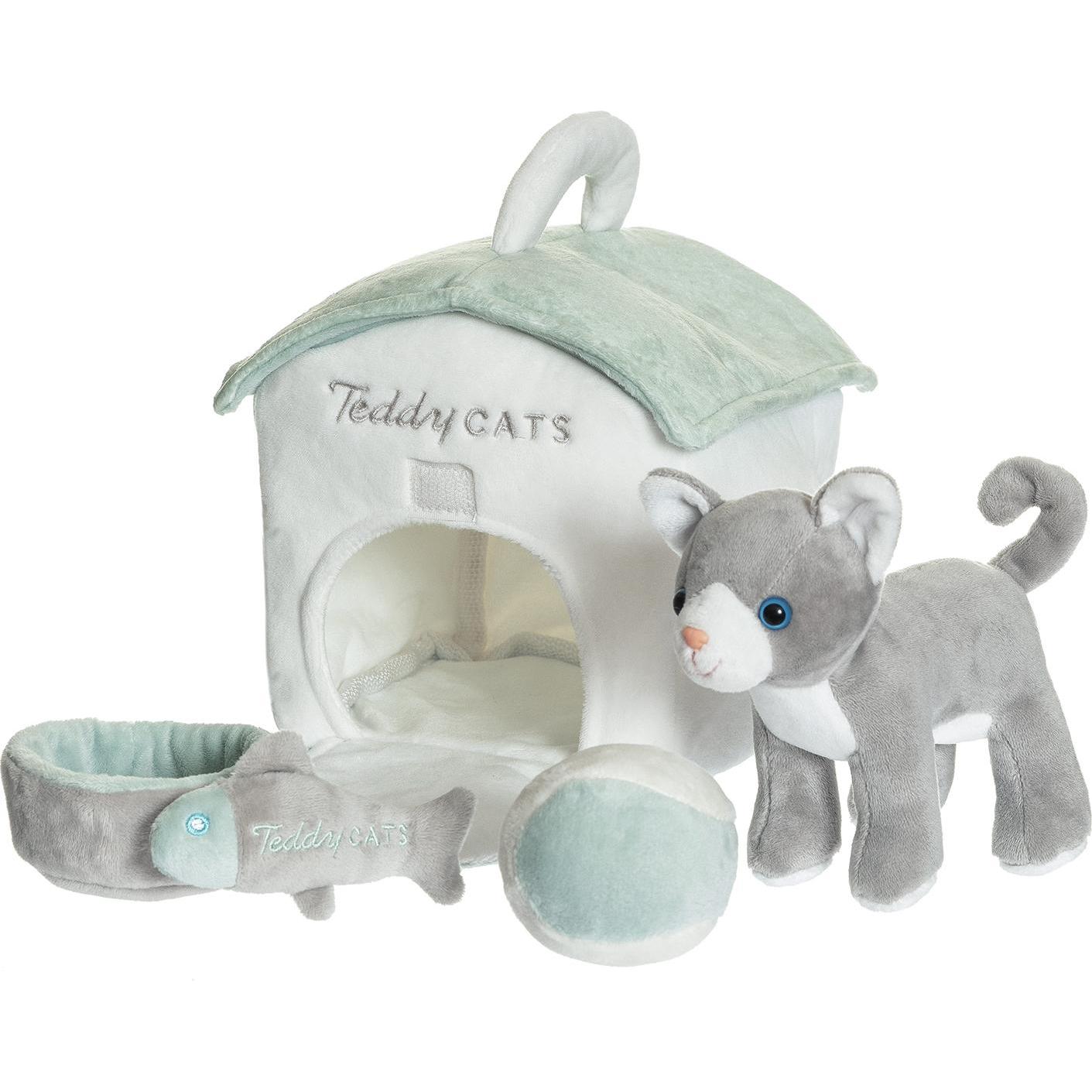Teddykompaniet Teddy Spielset Katzenhaus