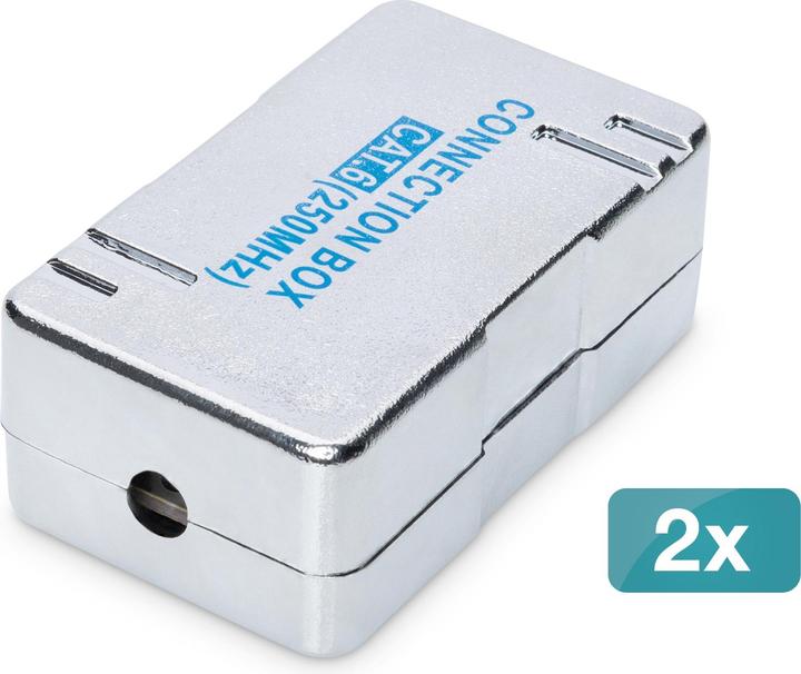 Produktbild Digitus Anschlussmodul für Twisted-Pair-Kabel LSA, geschirmt, CAT 6, 2 Stück (Kabel Verbindungsbox)