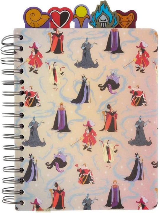 Actual product image Loungefly Disney Villains by Notebook Tab Journal (16 x 21 cm)
