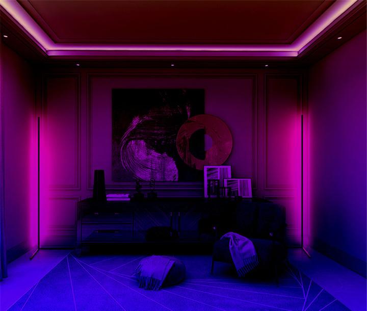 Produktbild Mozo Corner toršeras LC-RGB LED baltas (65 lm)