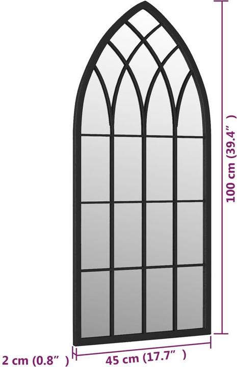 Produktbild vidaXL Spiegel (100 x 45 cm)